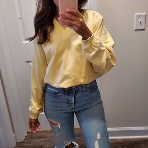 Light yellow vintage sweatshirt
